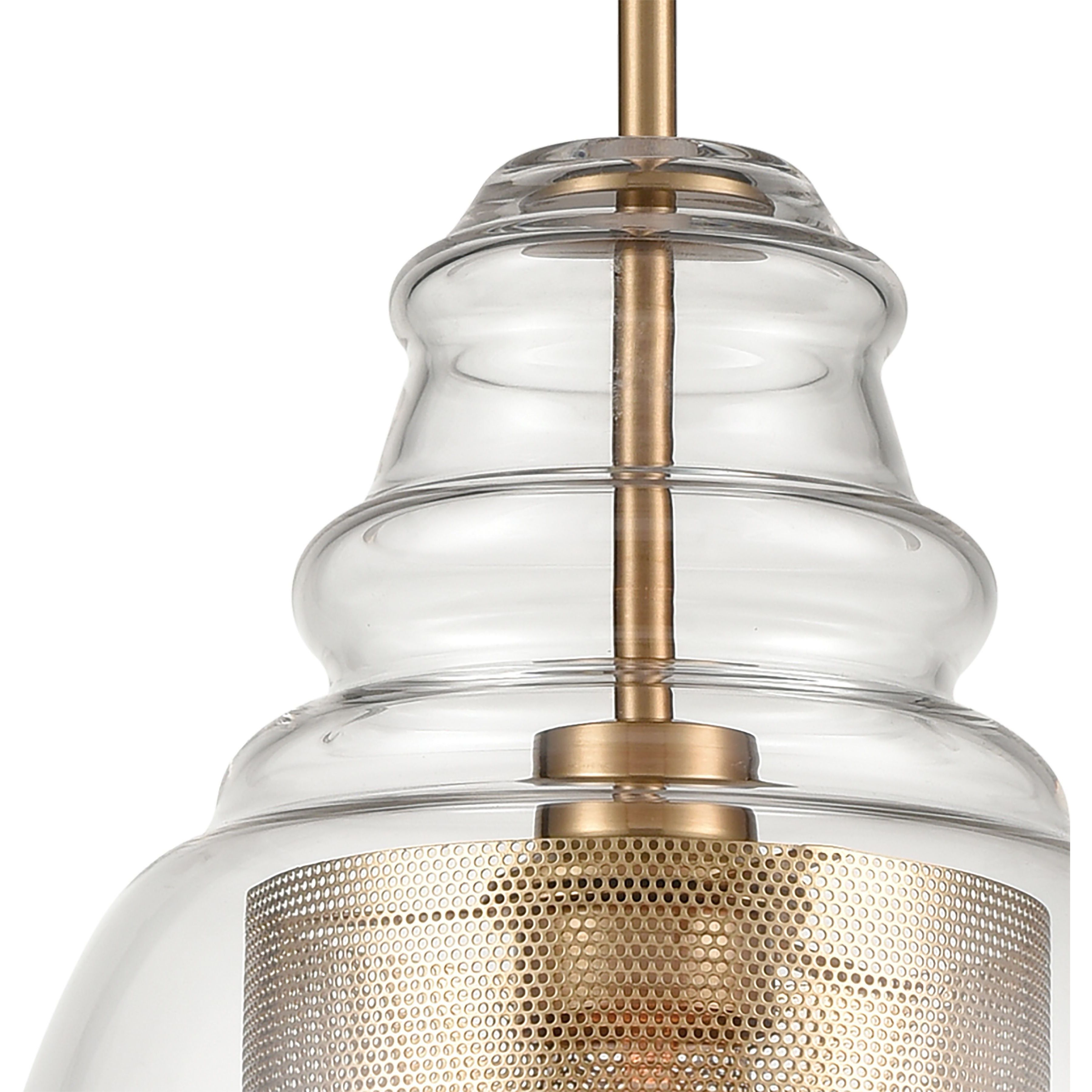 Herndon 1 Light 11 inch Antique Gold Pendant Ceiling Light