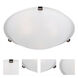Malaga 4 Light 20 inch Oil Rubbed Bronze Flush Mount Ceiling Light in Frosted
