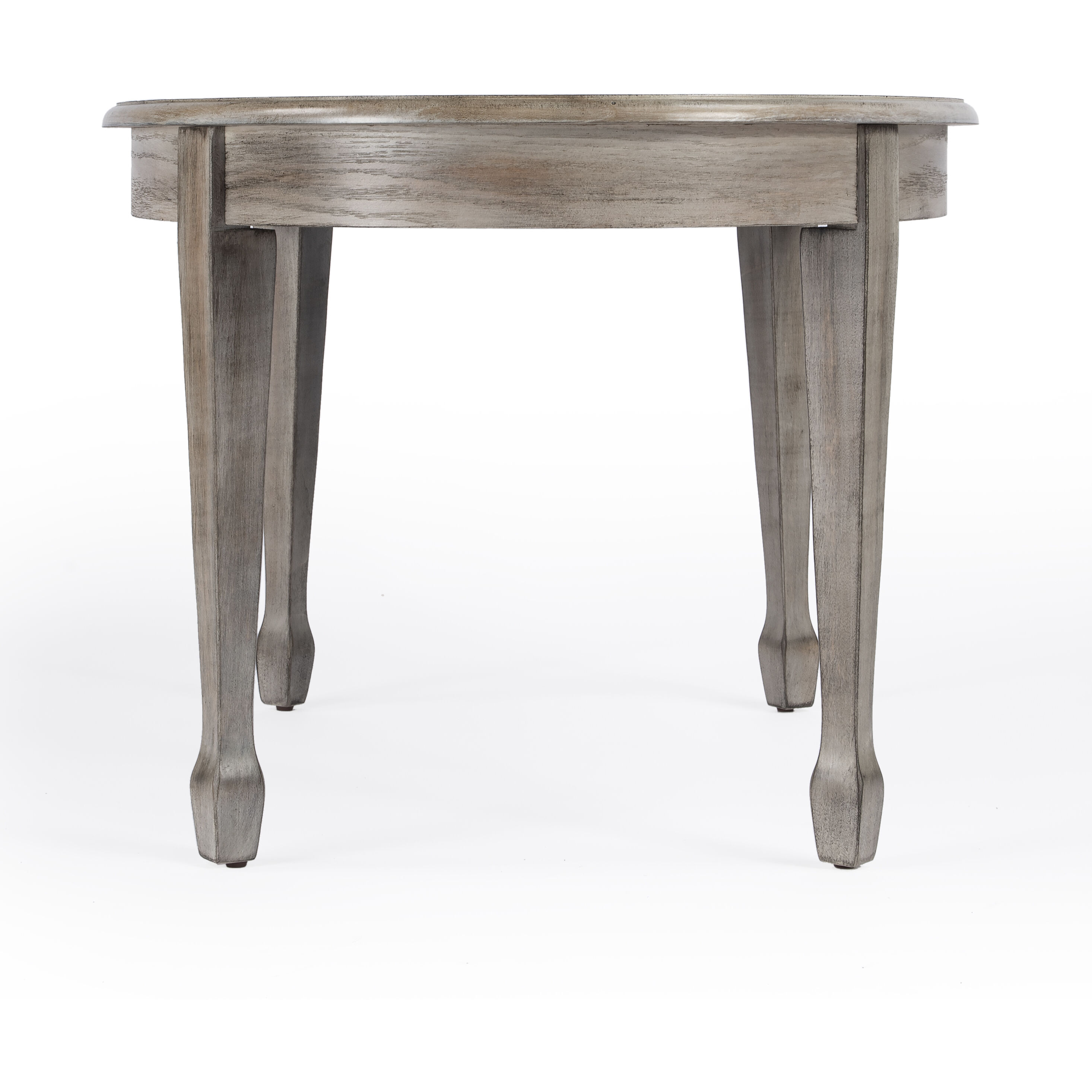 Clayton Oval Wood Coffee Table in Natural Wood