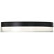 Pi LED 15 inch Black Flush Mount Ceiling Light in 3500K, 15in.