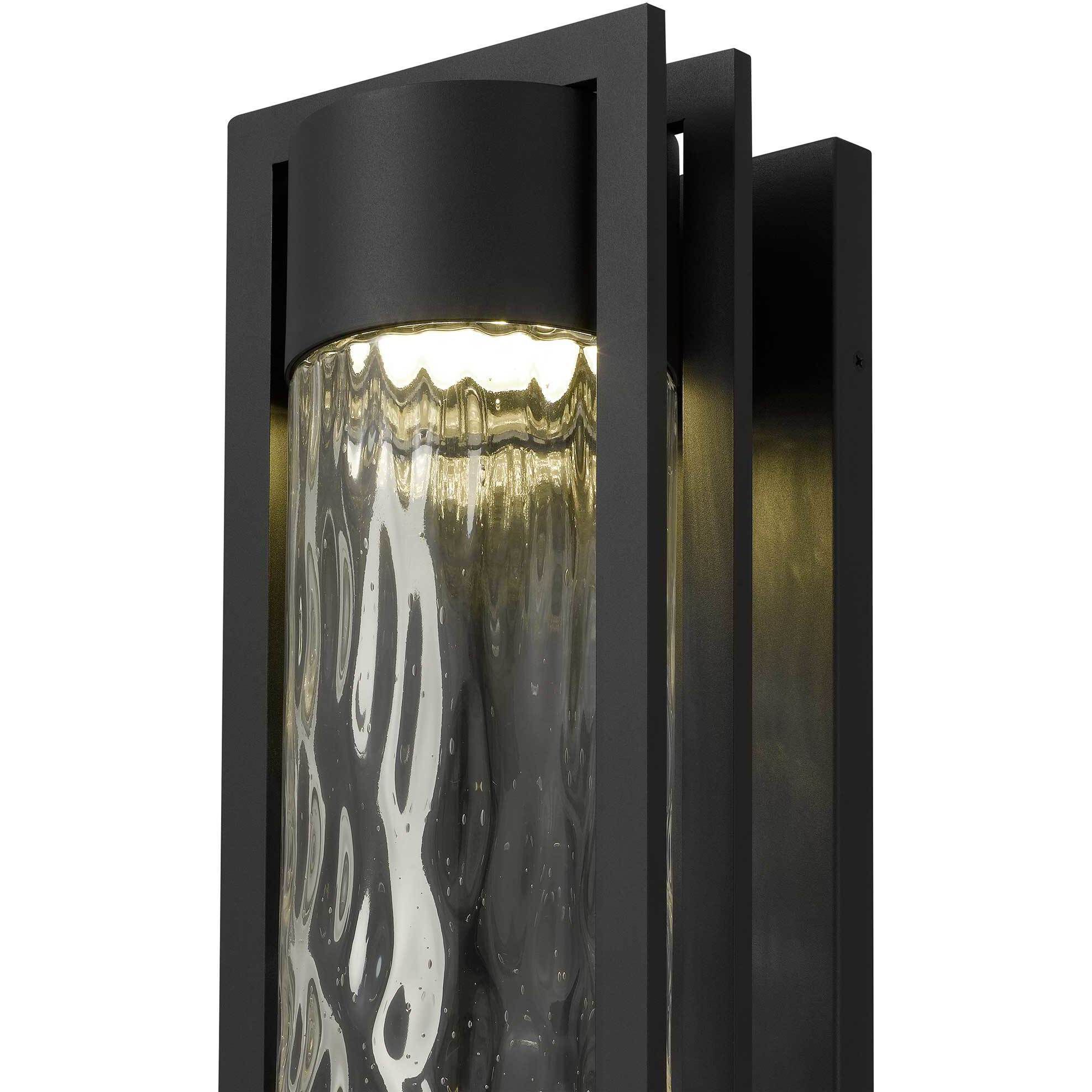 2 Step LED 25 inch Sand Black Outdoor Wall Sconce