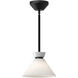 Alora Mood Halston 1 Light 8 inch Matte Black Pendant Ceiling Light