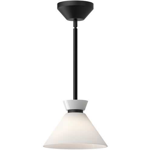 Alora Mood Halston 1 Light 8 inch Matte Black Pendant Ceiling Light