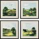 Verdant View Green and Blue and Brown Framed Art