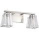 Valentin 2 Light 15 inch Brushed Nickel Vanity Light Wall Light