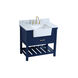 Clement 36 X 22 X 34 inch Blue Bathroom Vanity Cabinet