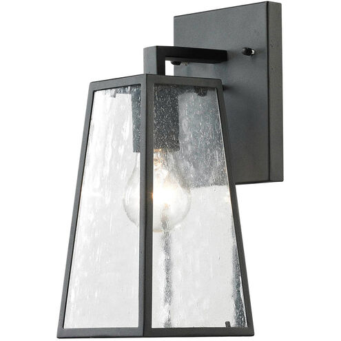 Osmond 1 Light 12 inch Matte Black Outdoor Wall Sconce