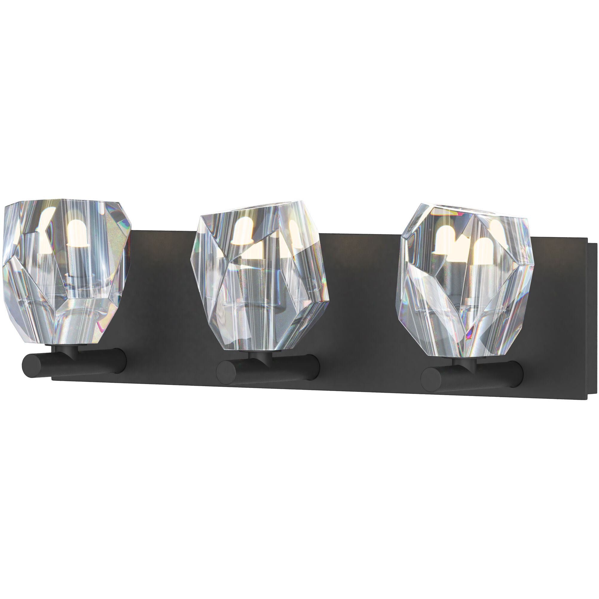 Gatsby 3 Light 21 inch Black Bath Sconce Wall Light