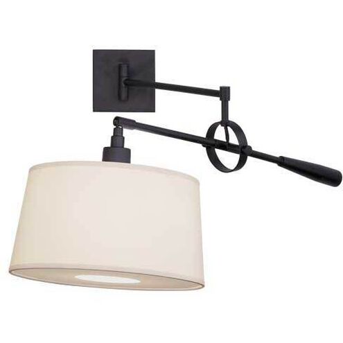 Real Simple 31.25 inch 60.00 watt Matte Black Powder Coat Wall Swinger Wall Light