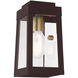 Oslo 1 Light 10 inch Bronze Outdoor Wall Lantern