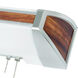Ideal LED Mahogany Wall Light