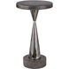 Simons 22 X 12 inch Black Nickel and Aged Concrete Accent Table