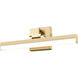 Liam LED 18 inch Modern Gold Vanity Wall Light