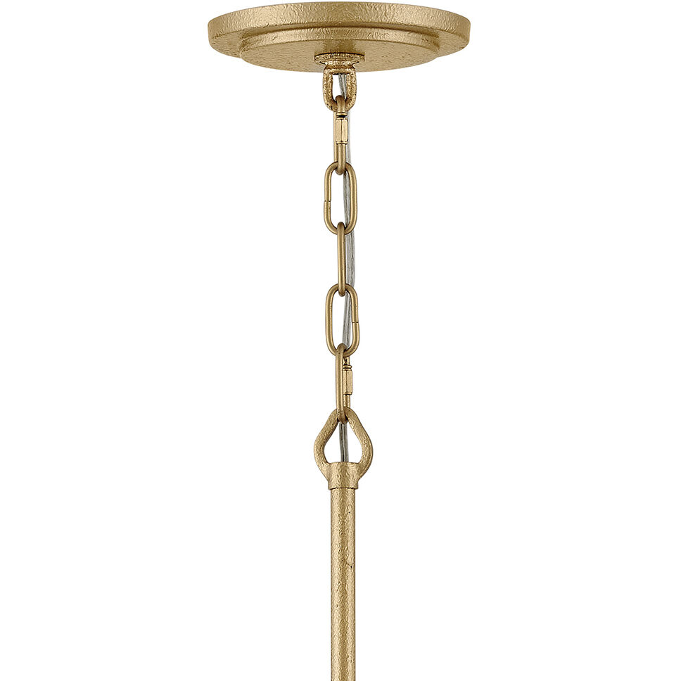 Estie 6 Light 28 inch Piastra Gold Interior Hanging Ceiling Light