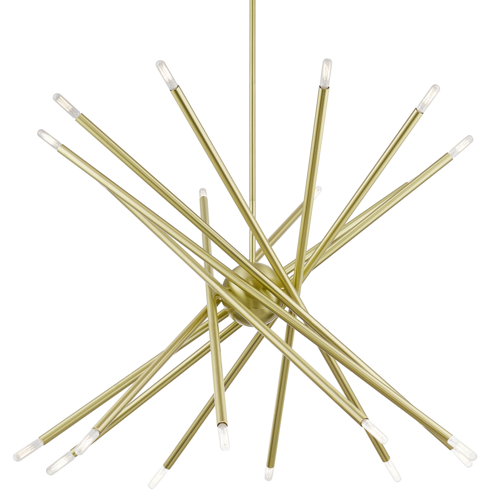 Soho 20 Light 37.5 inch Satin Brass Chandelier Ceiling Light, Large