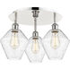Cindyrella 3 Light 19.75 inch Polished Nickel Flush Mount Ceiling Light in Seedy