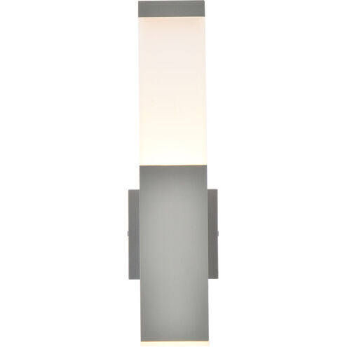 Raine 16 inch Silver Outdoor Wall Light