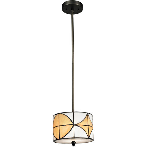 Evelyn 1 Light 8 inch Tiffany Bronze Mini Pendant Ceiling Light