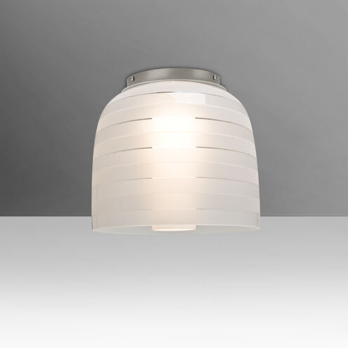 Mitzi 7 1 Light 7.38 inch Satin Nickel Semi-Flush Mount Ceiling Light