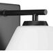 Copeland 1 Light 7 inch Matte Black Bath Light Wall Light