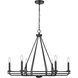 Jody 6 Light 32.5 inch Matte Black Chandelier Ceiling Light
