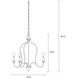 Hartsville 5 Light 23.5 inch Chalk Washed / Beachwood Chandelier Ceiling Light