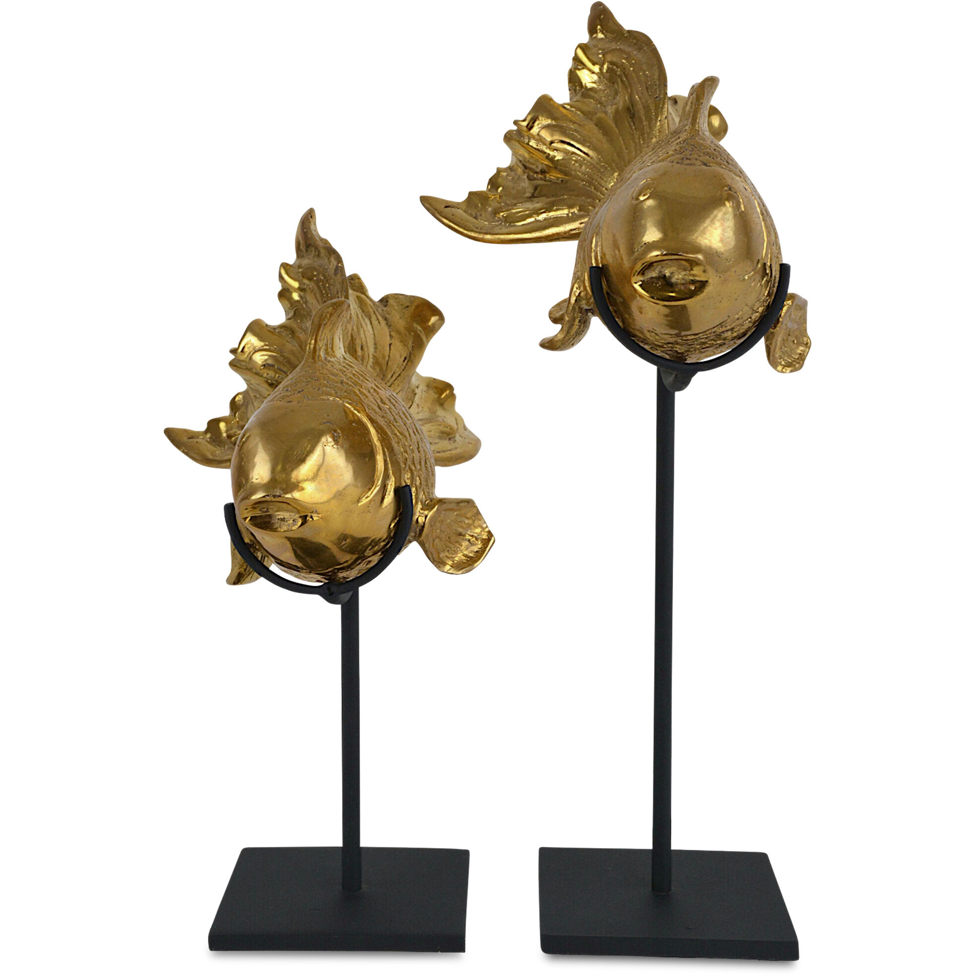 Goldfish 11 X 4.5 inch Sculptures, Set of 2