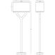 Valerie 63 inch 100.00 watt Vintage Brass Floor Lamp Portable Light in Black With Matte Gold