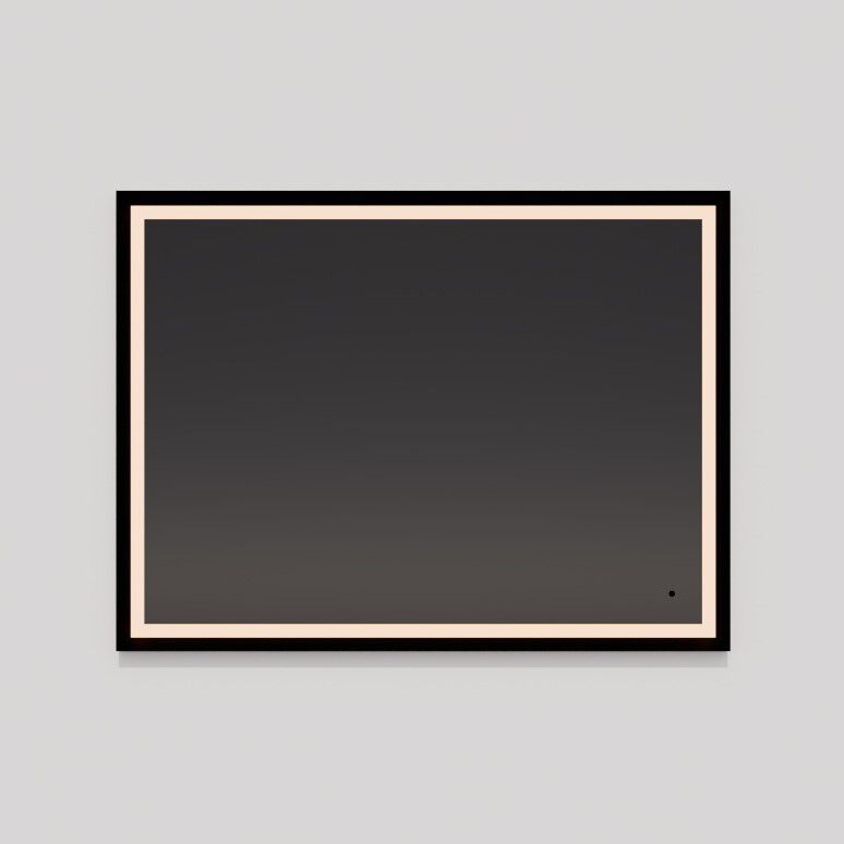 Dusk 24 X 18 inch Black LED Lighted Mirror, Vanita by Oxygen