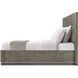 Hudson Pebble Grey US King Bed, Wooden