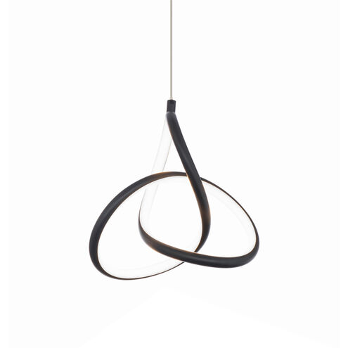Vornado LED 7.44 inch Black Mini-Pendant Ceiling Light, dweLED