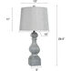 Old Gray 30.5 inch 150 watt Gray Distressed Table Lamp Portable Light