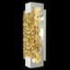 Terra Wall Sconce Wall Light in Silver, Antique Gold Leaf Studio Glass