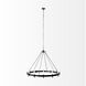 Decamp 47.24 inch Black Chandelier Ceiling Light
