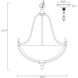 Herndon 3 Light 18 inch Satin Nickel Pendant Ceiling Light, Essentials