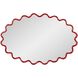 Cloud 36 X 24 inch Red Mirror