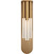 Kelly Wearstler Rousseau LED 4.5 inch Antique-Burnished Brass Multi-Drop Sconce Wall Light in Etched Crystal, Medium