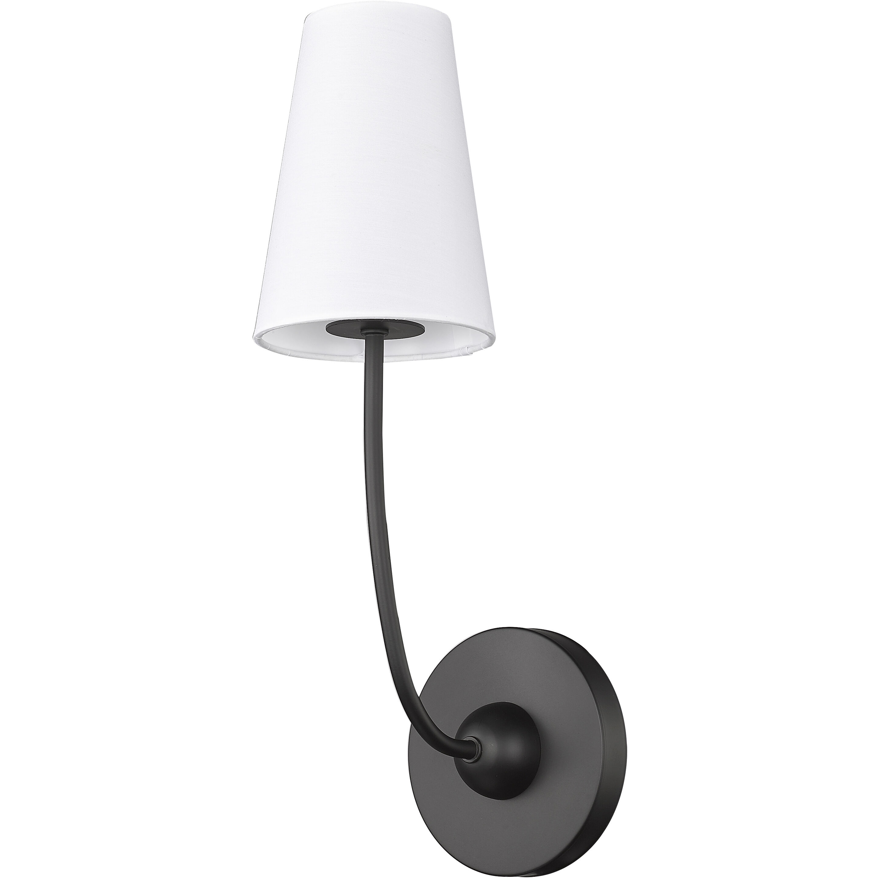 Shannon 1 Light 5.25 inch Matte Black Wall Sconce Wall Light