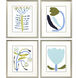 Florals Blue and Green and Multi and White Framed Art