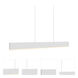 Beam 1 Light 2 inch White Pendant Ceiling Light