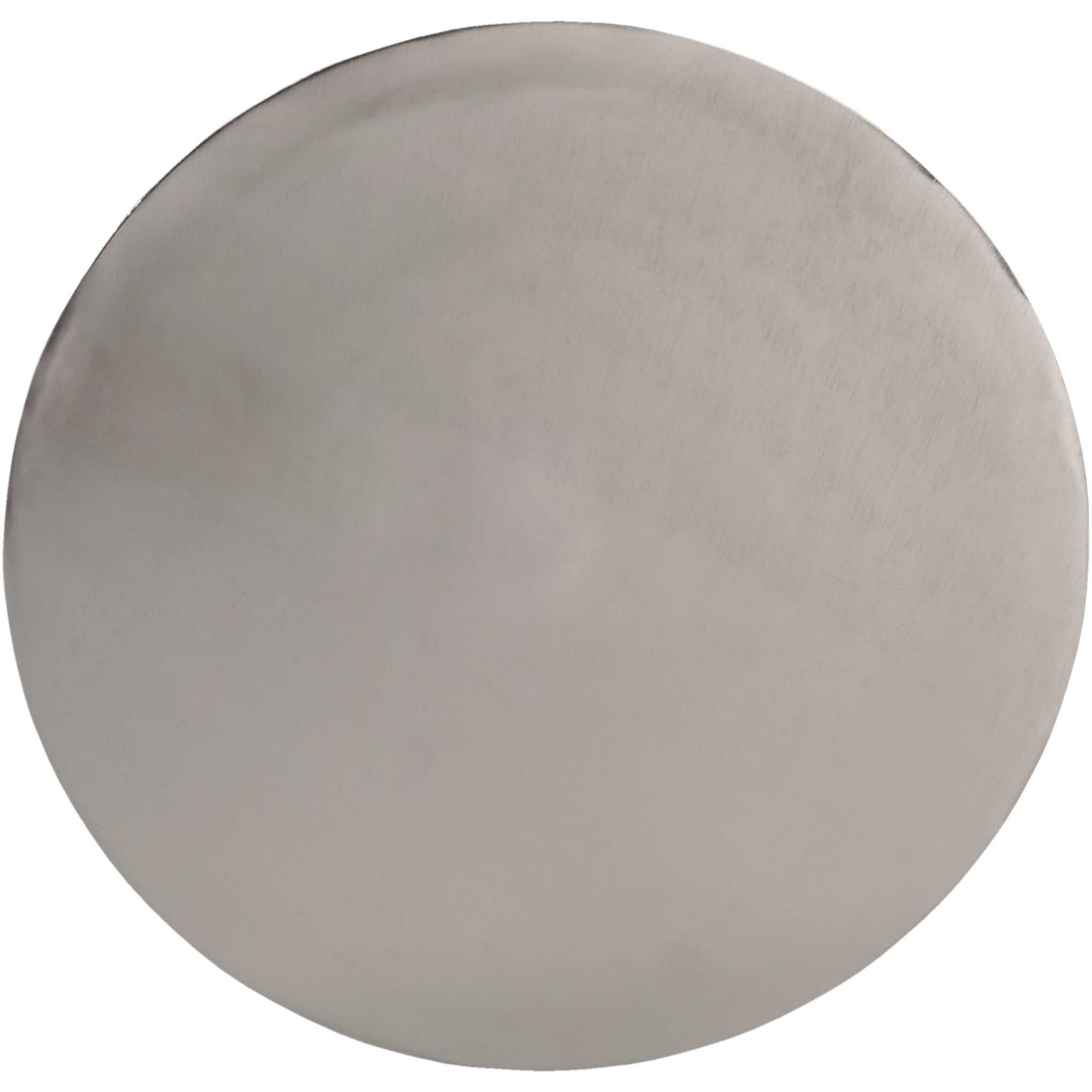 Darien Round Pedestal 10"W Side Table in Silver