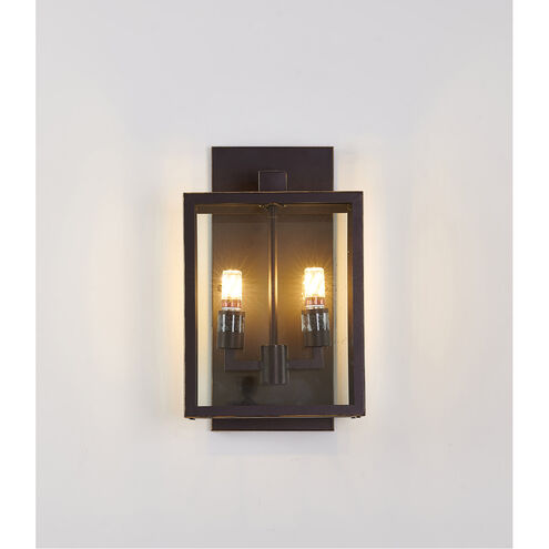 Canada 2 Light 17 inch Bronzed Black Outdoor Wall Sconce