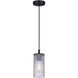 Kinslea 1 Light 4.75 inch Matte Black Pendant Ceiling Light in Clear Glass