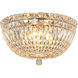 Canada 5 Light 15 inch Chrome Flush Mount Ceiling Light 