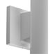 Cylinder 2 Light 14 inch White Outdoor Wall Cylinder in Standard