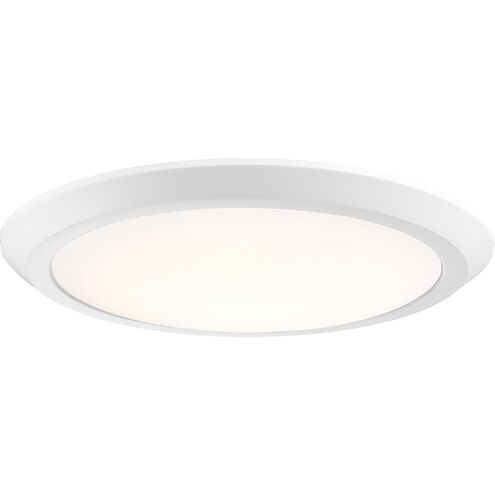 Verge LED 16 inch Fresco Flush Mount Ceiling Light in White Lustre