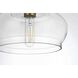 Destry 1 Light 9 inch Satin Gold Pendant Ceiling Light