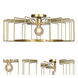 Wired LED 23.25 inch Gold Flush Mount Ceiling Light