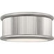 Paloma Contreras Ritz 3 Light 14 inch Polished Nickel Flush Mount Ceiling Light