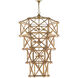 Kingali 10 Light 34 inch New Brass Chandelier Ceiling Light, Grande